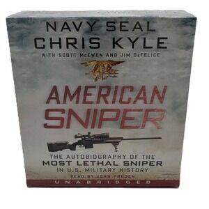 American Sniper Chris Kyle Unabridged Audiobook CD New Factory Seal John Pruden